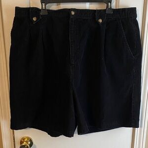 Carolina Colours Plus Size 24 Black Corduroy Women's Shorts